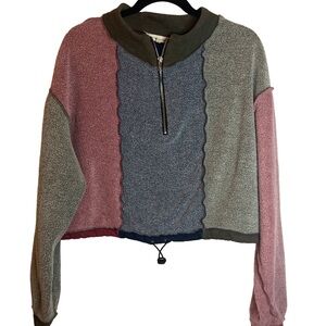 Gilded Intent Multicolor Patchwork Pullover